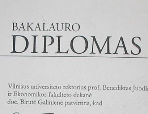 Kaip patvirtinti lietuvišką studijų baigimo diplomą?