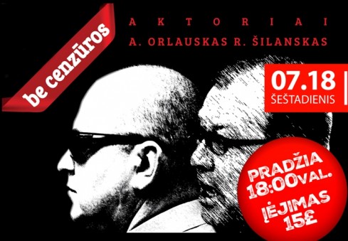 Londone - juodojo humoro vakaras su Šilansku ir Orlausku