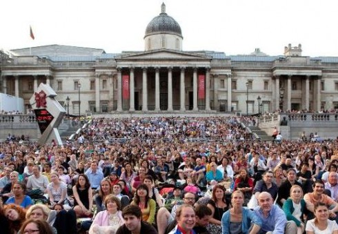 Spektaklis "Romeo ir Džuljeta" tiesiog Londono centre