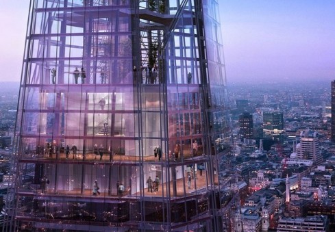 Stiklinis gigantas "The Shard" Londoną apnuogins tarsi ant delno