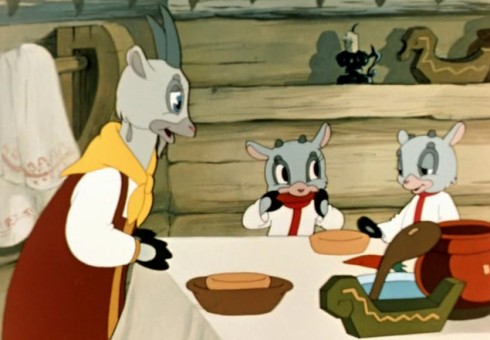 Leedse – Brolių Grimų pasaka „Vilkas ir septyni ožiukai“