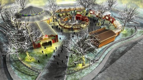 Leicesterio aikštėje tuoj bus galima užuosti Kalėdas