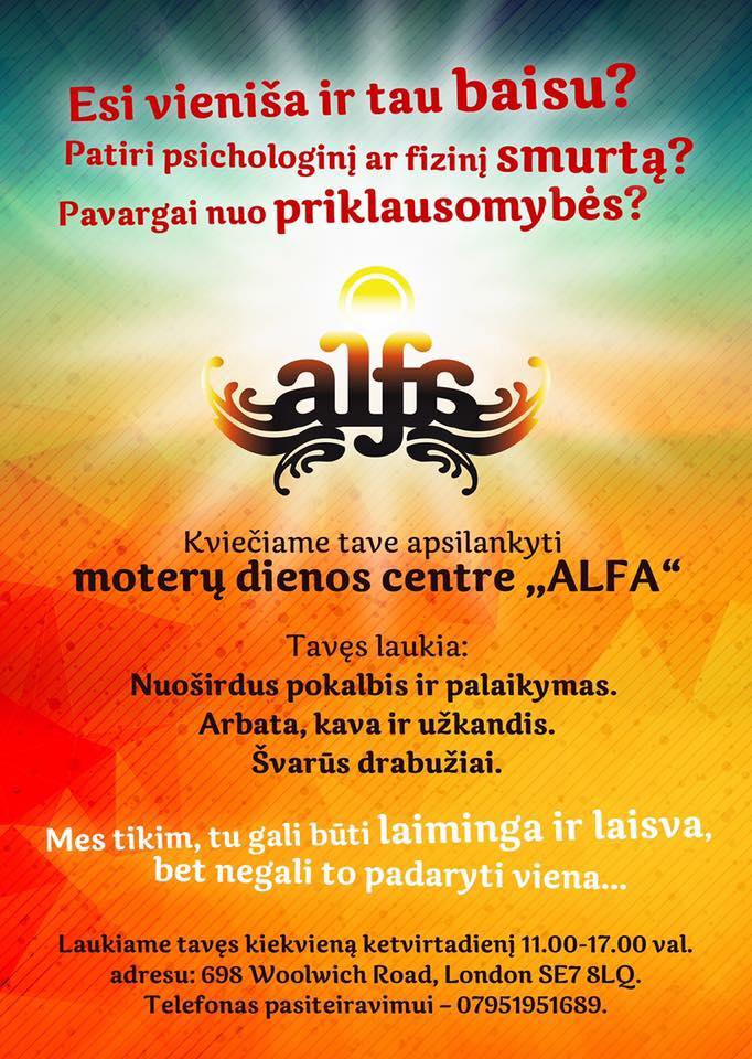 Londone esantis moterų dienos centras likimo blaškytai tautietei leido ir vėl pasijusti moterimi
