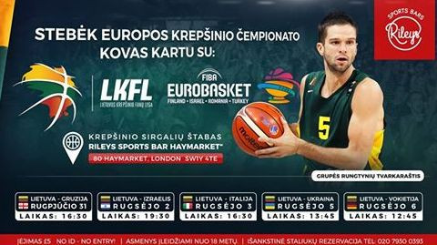 Eurobasket 2017 Krepšinio Čempionato transliacijos Londone