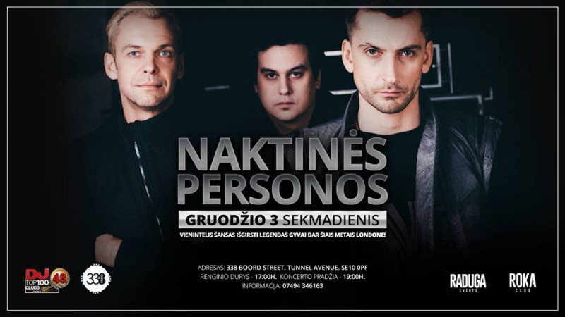 "Naktinių personų" koncertas Londone 