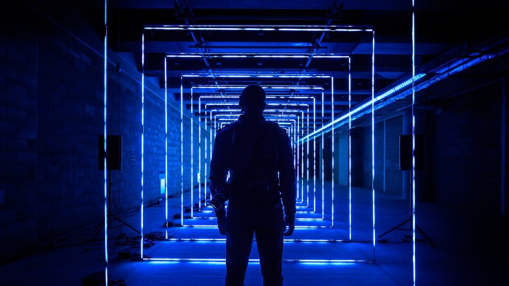 Canary Wharf nemokamas šviesų festivalis