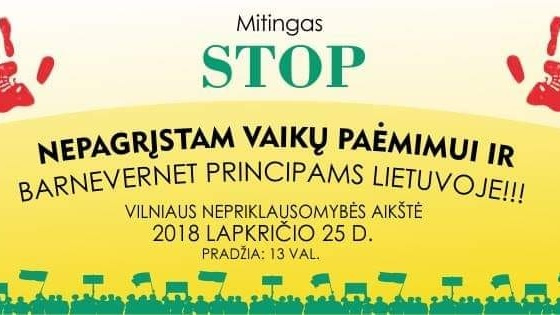 JK lietuviai kviečiami prisijungti prie mitingo Vilniuje nuotoliniu būdu