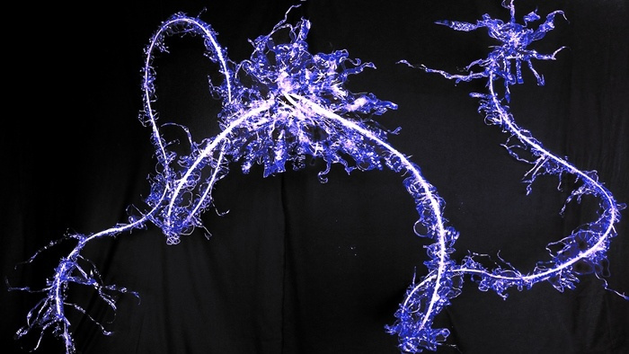 Canary Wharf šviesų festivalis Londone