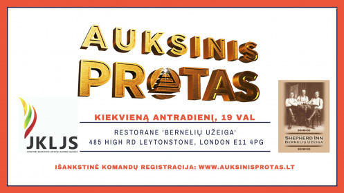 Žaidimas "Auksinis protas"