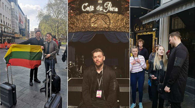 Eurovizinę dainą Jurijus pristatė ir Londone: gerbėjai pasitiko nešini Lietuvos vėliava