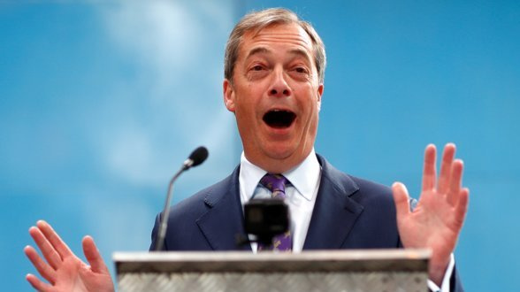 N. Farage'o „Brexit“ partija sulaukia daugiau paramos nei konservatoriai ir leiboristai kartu