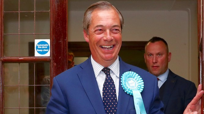 Europos Parlamento rinkimus JK laimėjo N. Farage'o „Bexit“ partija
