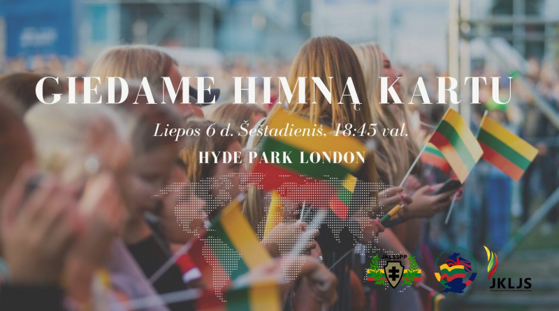 Liepos 6-ąją Anglijos lietuviai rinksis giedoti Tautiškos giesmės