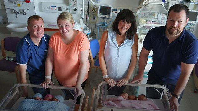 Š. Airijos ligoninėje per parą dvi poros susilaukė trynukų