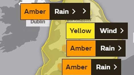 JK meteorologijos biuras padidino artėjančios audros Dennis grėsmės lygį
