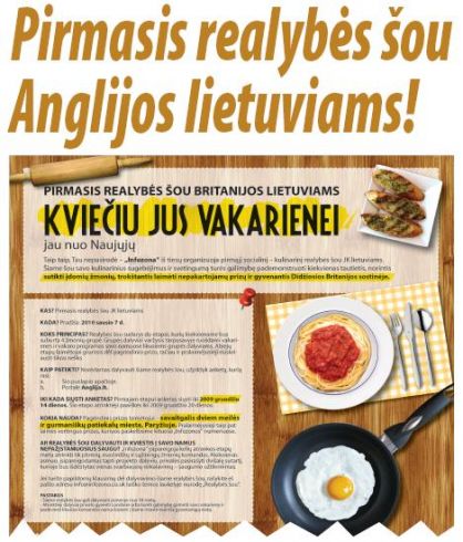Pirmasis realybės šou Anglijos lietuviams