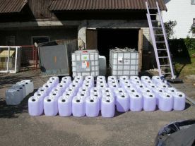 Marijampolės autoservise aptiktos 8 tonos spirito