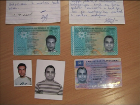 Klastojamos naujo pavyzdžio asmens tapatybės kortelės