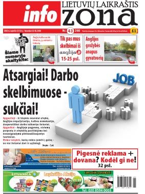 Atsargiai! Darbo skelbimuose – sukčiai!