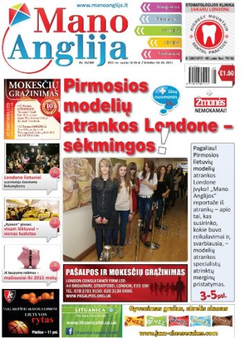 Pirmosios lietuvių modelių atrankos Londone - sėkmingos!