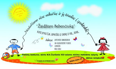 Spektaklis vaikams „Žaidžiam Bebenčiuką“