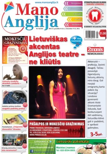Lietuviškas akcentas Anglijos teatre – ne kliūtis