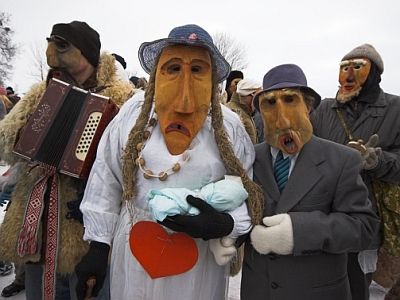 Užgavėnių šventė Lietuvių sodyboje